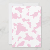 女の子のカウガール誕生日感謝カード サンキューカード (裏面)