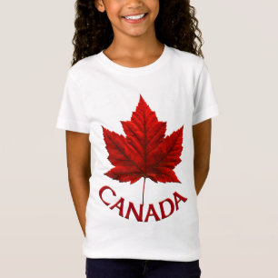 女の子のカナダTシャツ カナダのお土産 子供用シャツ Tシャツ