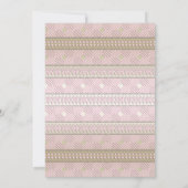 女の子のキツネのベイビーシャワー招待状 招待状 (裏面)