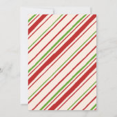 女の子のクリスマスエルフの歓迎レターカード 招待状 (裏面)