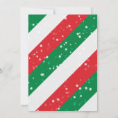 女の子のクリスマスエルフの歓迎レターカード 招待状 (裏面)