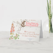 女の子のクリスマスカード カード (正面)