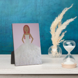 女の子のグリッタードレスプラーク フォトプラーク