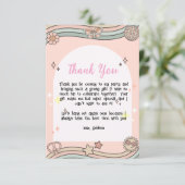 女の子のグルービーな感謝カード サンキューカード (スタンド正面)