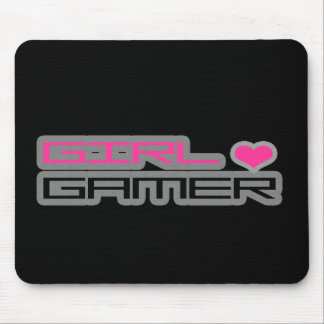 女の子のゲーマーのマウスパッド マウスパッド