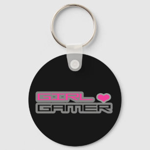 女の子のゲーマーKeychain キーホルダー
