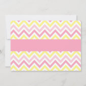 女の子のゴムダッキー ベビーシャワー招待状 招待状 (裏面)