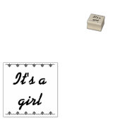 女の子のゴム印だ ラバースタンプ (押印)