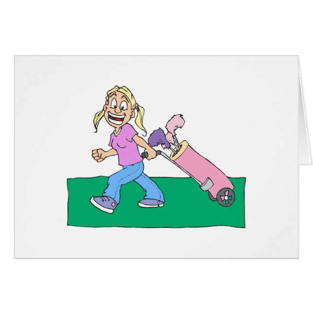 女の子のゴルファー (正面横)