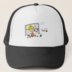 女の子のサッカーのゴールキーパーのTシャツおよびギフト キャップ