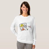 女の子のサッカーのゴールキーパーのTシャツおよびギフト Tシャツ (正面フル)