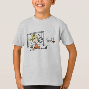 女の子のサッカーの保存のワイシャツ Tシャツ