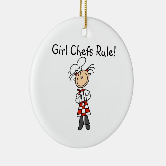 女の子のシェフの規則 セラミックオーナメント (右)