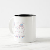 女の子のシカのハンター ツートーンマグカップ (正面左)