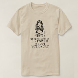 女の子のシャツの力を決して過小評価しない Tシャツ