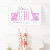 女の子のシャワー看板バナー 横断幕 (インサイチュ)