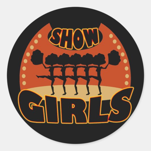 女の子のシールを表示 ラウンドシール (正面)