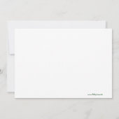 女の子のジャングルサファリの動物園の動物の写真の誕生日 招待状 (裏面)