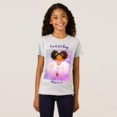 女の子のジャージーT素晴らしシャツなら何でもできる Tシャツ (正面フル)