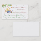 女の子のスイング/紅葉名刺 名刺 (正面/裏面)