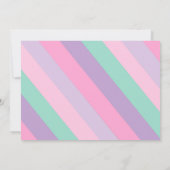 女の子のスケートパーティー招待状 ピンク スケートパーティー 招待状 (裏面)