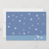 女の子のスケートパーティー招待状 招待状 (裏面)