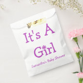 女の子のスノーフレーク フェイバーバッグ (封をした状態)