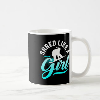 女の子のスノーボードの子供の贈り物のように輝いた コーヒーマグカップ