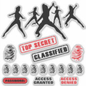 女の子のスパイパーティーシール シール (正面)