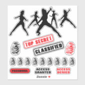 女の子のスパイパーティーシール シール (シート)