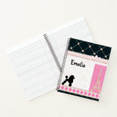 女の子のスパイラルフランスのノート ノートブック (内部)