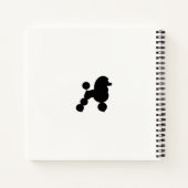 女の子のスパイラルフランスのノート ノートブック (裏面)