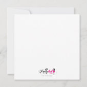 女の子のスパ日! 招待状 (裏面)