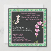 女の子のスパ日! 招待状 (正面)