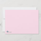 女の子のスリーパー・パーティー誕生日招待状 招待状 (裏面)