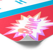 女の子のスーパーヒーローは懸命モノができるやる気を起こさせる ポスター (角)