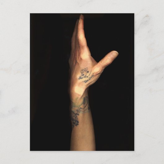 女の子のタトゥー ポストカード (正面)