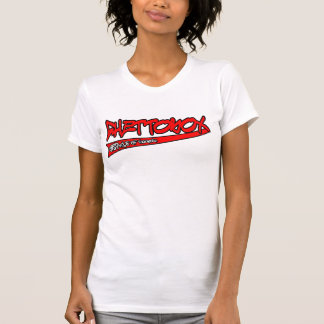 女の子のタンクトップを"遊ばします" Tシャツ