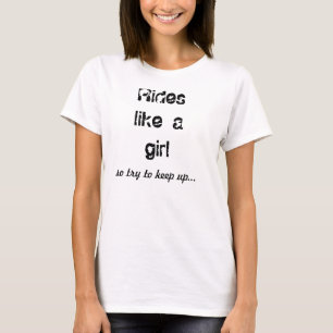 女の子のティーのような乗車 Tシャツ