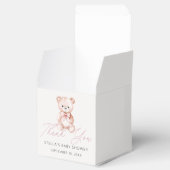 女の子のテディベア　ありがとうベイビーシャワー フェイバーボックス (オープン)