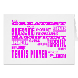 女の子のテニス: ピンクのすばらしいテニス選手