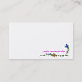 女の子のテレホンカードのテンプレート コーリングカード (裏面)