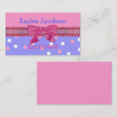 女の子のテレホンカード/エンクロージャカード コーリングカード (正面/裏面)