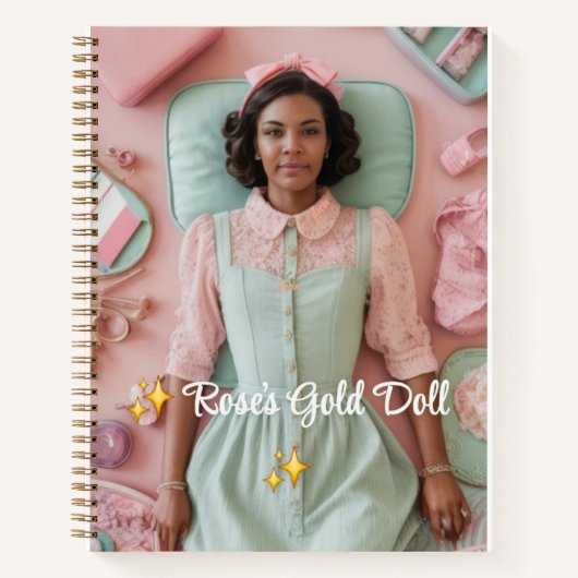 女の子のトゥイーン用のスパイラル ノートブック (正面)