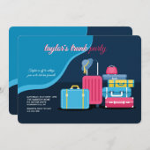 女の子のトランクパーティー 招待状 (正面/裏面)