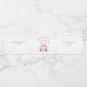 女の子のドライブ赤ちゃんシャワーピンクの金ゴールド車の好意 ペットボトルラベル (シングルラベル)