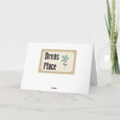 女の子のハッピーバースデーの挨拶 カード (裏面)