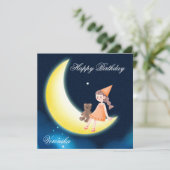 女の子のハッピーバースデーカード (スタンド正面)