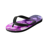 女の子のハートとスパークパーソナライズされたル キッズビーチサンダル (アングル)