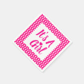 女の子のハート スタンダードカクテルナプキン (角)